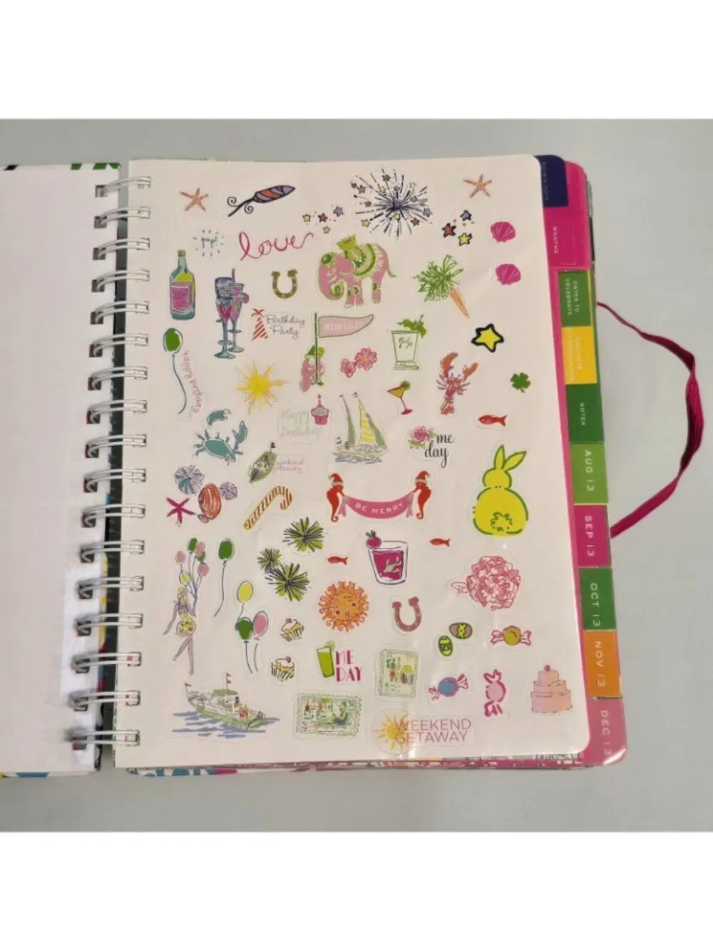 Lilly Pulitzer Planner Chiquita Bonita  Agenda August 2013 December 2014 FLAWS